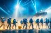 Ein dynamisches, lichtdurchflutetes Kreativbüro, in dem ein kleines, fokussiertes Team in entspannter Atmosphäre an Designentwürfen arbeitet, dabei mit Skizzen und Notizen interagiert und durch gemeinsame Prinzipien sichtbar miteinander verbunden ist – lebendig, freundlich und voller produktiver Wärme.