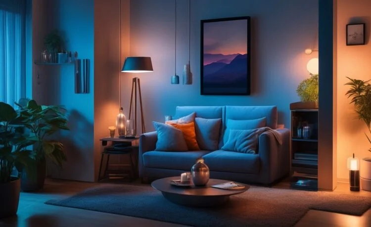 Ein hell erleuchtetes, modernes Wohnzimmer mit warmem Sonnenlicht, in dem eine Person entspannt ein Samsung Galaxy Z Flip7 in der Hand hält, während auf einem stilvollen Tisch daneben das Galaxy Z Fold7 aufgeklappt präsent ist – die Szene strahlt technologische Innovation und wohnliche Geborgenheit in einem freundlichen, natürlichen Editorial-Look aus.