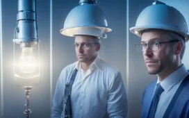 Ein freundliches, natürlich beleuchtetes Porträt einer modernen Entwicklerin, die lächelnd vor mehreren Bildschirmen mit Code und digitaler Authentifizierung arbeitet, während warmes Tageslicht den Raum durchflutet und eine einladende Atmosphäre schafft.
