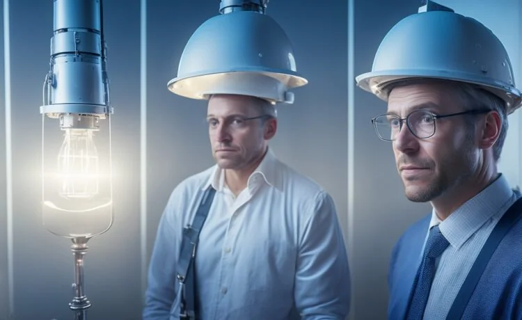 Ein freundliches, natürlich beleuchtetes Porträt einer modernen Entwicklerin, die lächelnd vor mehreren Bildschirmen mit Code und digitaler Authentifizierung arbeitet, während warmes Tageslicht den Raum durchflutet und eine einladende Atmosphäre schafft.