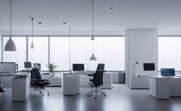 Ein warm beleuchtetes, modernes Büro mit zwei fokussierten Entwicklerinnen, die vor hellen Bildschirmen mit komplexen Codezeilen arbeiten, umgeben von natürlichem Tageslicht und minimalistischer Technik, das den dynamischen Wettstreit und die zukunftsweisende Innovation im Bereich KI-Modelle eindrucksvoll einfängt.