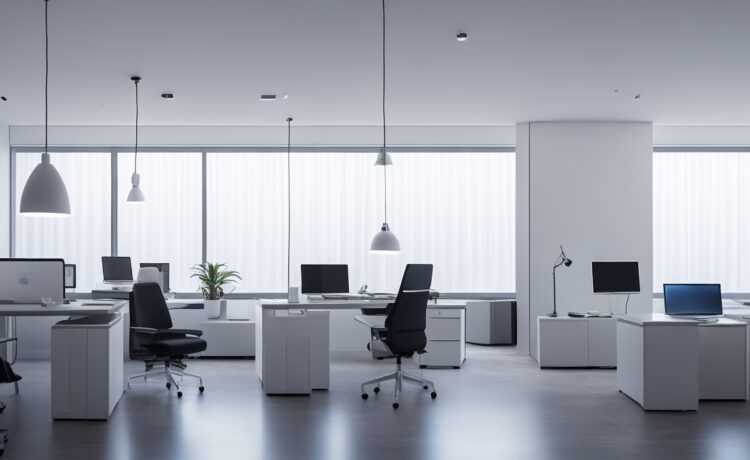 Ein warm beleuchtetes, modernes Büro mit zwei fokussierten Entwicklerinnen, die vor hellen Bildschirmen mit komplexen Codezeilen arbeiten, umgeben von natürlichem Tageslicht und minimalistischer Technik, das den dynamischen Wettstreit und die zukunftsweisende Innovation im Bereich KI-Modelle eindrucksvoll einfängt.