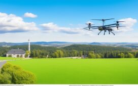 In einem sonnendurchfluteten kalifornischen Wüstenpanorama steht ein modernes Forschungsteam vor einer High-Tech-Drohne, während im Hintergrund ein heller, strahlender Himmel den fragilen Balanceakt zwischen wissenschaftlicher Innovation und den Risiken des Klimaprojekts symbolisiert.