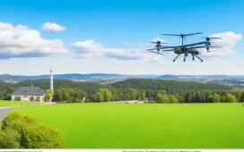 In einem sonnendurchfluteten kalifornischen Wüstenpanorama steht ein modernes Forschungsteam vor einer High-Tech-Drohne, während im Hintergrund ein heller, strahlender Himmel den fragilen Balanceakt zwischen wissenschaftlicher Innovation und den Risiken des Klimaprojekts symbolisiert.