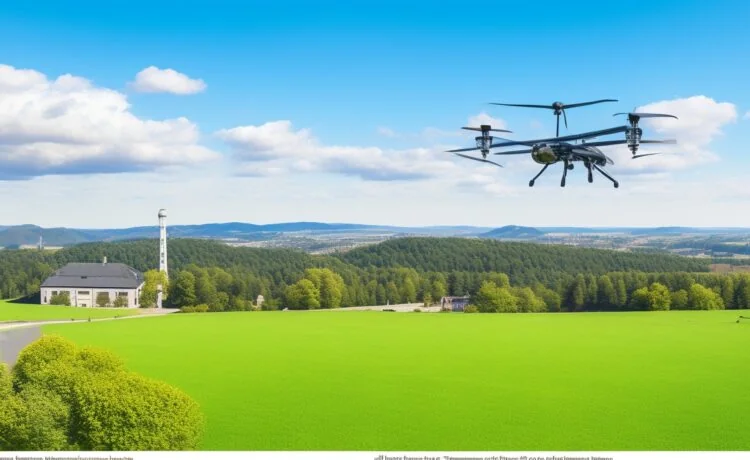 In einem sonnendurchfluteten kalifornischen Wüstenpanorama steht ein modernes Forschungsteam vor einer High-Tech-Drohne, während im Hintergrund ein heller, strahlender Himmel den fragilen Balanceakt zwischen wissenschaftlicher Innovation und den Risiken des Klimaprojekts symbolisiert.