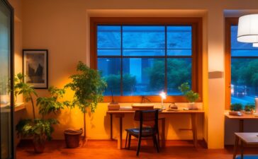 Ein warm erleuchteter, moderner Büroraum mit einer freundlichen Entwickler:innen-Community, die konzentriert an Laptops arbeitet, während natürliches Tageslicht sanft durch große Fenster fällt und eine Atmosphäre von Offenheit, Innovation und Zusammenarbeit rund um neueste KI-Technologien vermittelt.