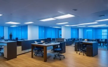 In einem hell erleuchteten, modernen Büro mit warmem Tageslicht sitzt ein konzentrierter junger Praktikant am Schreibtisch, vertieft in juristische Dokumente und Laptop, während im Hintergrund angedeutete Teamkollegen entspannt im Gespräch sind – eine Atmosphäre voller Hoffnung, Innovation und dem stillen Moment, der über die Zukunft einer ganzen Branche entscheidet.