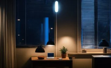 Ein hell erleuchteter Arbeitsplatz mit warmem Tageslicht durch ein großes Fenster, auf dem ein geöffnetes iPhone neben sorgfältig sortierten Elektronikbauteilen liegt, während unscharf im Hintergrund Hände konzentriert an einem Smartphone arbeiten – ein ruhiges, einladendes Bild, das die komplexe Reise gestohlener Geräte in einer modernen Reparaturumgebung widerspiegelt.