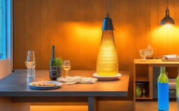 Ein strahlend helles, natürlich beleuchtetes Bild zeigt in einem modernen, warm wirkenden Arbeitsraum auf einem eleganten Holztisch platzierte, kompakte Mikrocontroller und smarte IoT-Geräte neben einer Hand, die behutsam ein winziges KI-Modul hält, das den Durchbruch in ultrakompakter Künstlicher Intelligenz symbolisiert und dabei einladend Zukunftstechnologie und zugängliche Innovation vermittelt.