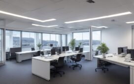 In einem hell erleuchteten, modernen Büro spannen mehrere diverse Entwickler:innen konzentriert den Bogen zwischen Technik und Ethik, während warme Sonnenstrahlen durch große Fenster auf Bildschirme mit komplexen Codezeilen und Diagrammen fallen – Symbol für den transparenten und verantwortungsvollen Umgang mit Künstlicher Intelligenz im neuen EU-Regelwerk.