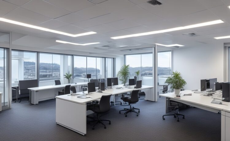 In einem hell erleuchteten, modernen Büro spannen mehrere diverse Entwickler:innen konzentriert den Bogen zwischen Technik und Ethik, während warme Sonnenstrahlen durch große Fenster auf Bildschirme mit komplexen Codezeilen und Diagrammen fallen – Symbol für den transparenten und verantwortungsvollen Umgang mit Künstlicher Intelligenz im neuen EU-Regelwerk.