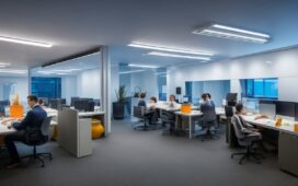 Ein engagiertes Entwicklerteam arbeitet konzentriert und harmonisch in einem hell erleuchteten, modernen Büro mit großen Fenstern, während sanftes Tageslicht ihre besorgten, aber zuversichtlichen Gesichter wärmt und die Atmosphäre von professionellem Krisenmanagement und Teamzusammenhalt spürbar macht.