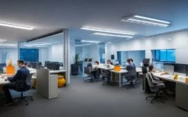 Ein engagiertes Entwicklerteam arbeitet konzentriert und harmonisch in einem hell erleuchteten, modernen Büro mit großen Fenstern, während sanftes Tageslicht ihre besorgten, aber zuversichtlichen Gesichter wärmt und die Atmosphäre von professionellem Krisenmanagement und Teamzusammenhalt spürbar macht.