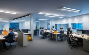 Ein engagiertes Entwicklerteam arbeitet konzentriert und harmonisch in einem hell erleuchteten, modernen Büro mit großen Fenstern, während sanftes Tageslicht ihre besorgten, aber zuversichtlichen Gesichter wärmt und die Atmosphäre von professionellem Krisenmanagement und Teamzusammenhalt spürbar macht.