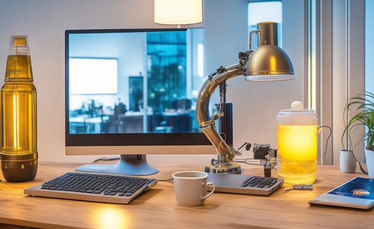 Ein helles, warm beleuchtetes Entwicklerbüro mit mehreren freundlichen IT-Sicherheitsprofis, die konzentriert an modernen Laptops arbeiten, umgeben von großen Fenstern, die natürliches Tageslicht hereinlassen, und einer dezenten Atmosphäre aus Teamgeist und digitaler Verantwortung im Hintergrund.