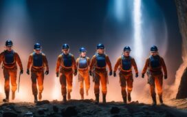 In einem hell erleuchteten, modernen Labor strahlt ein Team von Forscherinnen und Forschern in freundlicher, konzentrierter Atmosphäre, während sie an Bildschirmen mit komplexen Datenströmen arbeiten und so Hoffnung und Fortschritt in der Kinderkrebsforschung visualisieren.