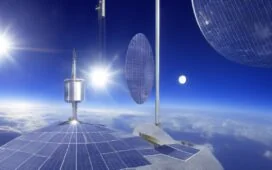 Strahlendes Sonnenlicht fällt sanft auf ein hochmodernes Raumsondendesign in einer klaren Weltraumkulisse, während Forscher in hellen Laborräumen voller technologischer Geräte konzentriert an der Vorbereitung einer historischen Mission zum interstellaren Kometen 3I/Atlas arbeiten – ein lebendiges Bild von menschlicher Neugier und Fortschritt in der Erforschung der kosmischen Geheimnisse.