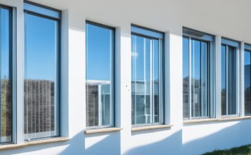 Ein strahlend helles, natürlich ausgeleuchtetes Büroambiente zeigt eine konzentrierte Entwicklerin vor mehreren Bildschirmen mit komplexem Code, während warme Sonnenstrahlen durchs Fenster fallen und eine freundliche, zugleich professionelle Atmosphäre voller Vertrauen und Zukunftsoptimismus schaffen.