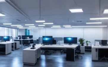 Ein klar erleuchtetes, modernes Büro mit konzentrierten IT-Experten vor mehreren Bildschirmen, die in warmer Tageslichtstimmung zusammen an komplexen Cyber-Sicherheitsanalysen arbeiten, während die Atmosphäre durch freundliche Gesichter und natürliche Details eine professionelle, zugleich menschlich vertraute Stimmung vermittelt.