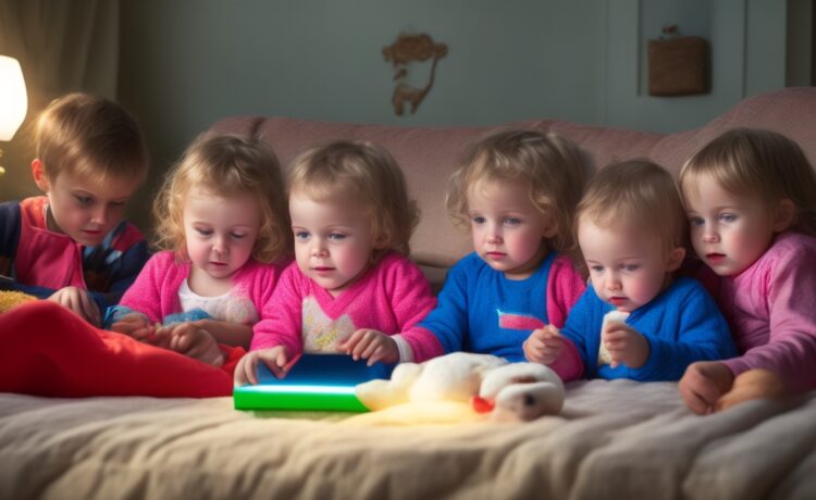 Ein helles, einladendes Redaktionsfoto von fröhlichen Eltern und Kindern, die entspannt gemeinsam an einem sonnendurchfluteten Küchentisch sitzen und auf ein Tablet schauen, umgeben von warmem Tageslicht und einer freundlichen, vertrauensvollen Atmosphäre, die digitale Sicherheit und familiären Zusammenhalt harmonisch verbindet.