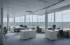 Ein hell erleuchtetes, modernes Büro mit einem konzentrierten Mitarbeiter, der sorgsam auf einem Bildschirm sensible Daten überprüft, während warme Sonnenstrahlen sanft durch das Fenster fallen und eine Atmosphäre von Verantwortung und Vertrauen vermitteln.
