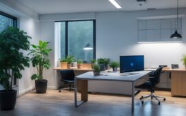 In einem lichtdurchfluteten, modernen Büro mit warmen Holztönen und sanfter Morgenstimmung arbeitet ein vielfältiges Team konzentriert und lächelnd an vernetzten Laptops und Tablets, umgeben von grünen Pflanzen und minimalistischer Technik, die auf innovative, digitale Souveränität und datenschutzbewusste Zusammenarbeit in Deutschland hinweisen.