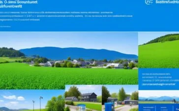 Sonnendurchflutetes, modernes Rechenzentrum inmitten grüner, walisischer Landschaft mit sanftem Blau des Himmels, strahlenden Glasfassaden und aktiven Technikern in leichter Arbeitskleidung, die zukunftsorientiert und engagiert ihre Infrastruktur betreuen – eine Szenerie voller Hoffnung, Innovation und regionaler Aufbruchsstimmung.