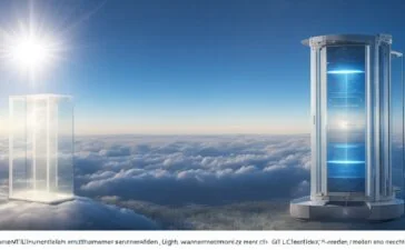 Ein sonnendurchfluteter moderner Serverraum mit glänzenden, energieeffizienten Rechenzentren, in dem technikaffine Menschen in entspannter Atmosphäre nachhaltige Innovationen diskutieren – strahlend freundlich, mit natürlichem Licht und warmer Farbgebung, die den zukunftsweisenden Wandel hin zu grüner IT lebendig einfängt.