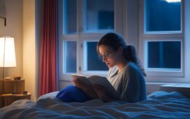Eine strahlend helle, cineastisch inszenierte Szene mit einer nachdenklichen Person an einem sonnendurchfluteten Fenster, die liebevoll ein leuchtendes digitales Tablet hält, während warmes Tageslicht sanfte Schatten auf ihr Gesicht wirft und die ruhige, menschliche Verbindung zur vergehenden Technologie spürbar macht.