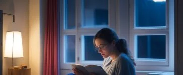 Eine strahlend helle, cineastisch inszenierte Szene mit einer nachdenklichen Person an einem sonnendurchfluteten Fenster, die liebevoll ein leuchtendes digitales Tablet hält, während warmes Tageslicht sanfte Schatten auf ihr Gesicht wirft und die ruhige, menschliche Verbindung zur vergehenden Technologie spürbar macht.