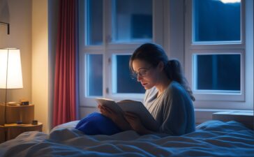 Eine strahlend helle, cineastisch inszenierte Szene mit einer nachdenklichen Person an einem sonnendurchfluteten Fenster, die liebevoll ein leuchtendes digitales Tablet hält, während warmes Tageslicht sanfte Schatten auf ihr Gesicht wirft und die ruhige, menschliche Verbindung zur vergehenden Technologie spürbar macht.