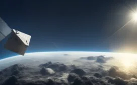 Eine helle, freundlich-sonnige Szene in einem modernen Raumfahrtkontrollzentrum, wo ein internationales Expertenteam an großen Bildschirmen mit realistischen Asteroidendaten und Satellitenabbildungen arbeitet, während natürliches Tageslicht durch große Fenster fällt und eine Atmosphäre von konzentrierter Zuversicht und globaler Zusammenarbeit ausstrahlt.