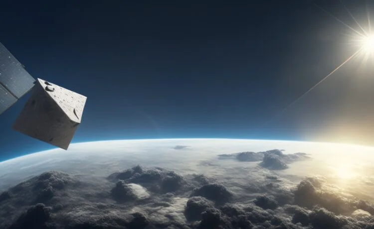 Eine helle, freundlich-sonnige Szene in einem modernen Raumfahrtkontrollzentrum, wo ein internationales Expertenteam an großen Bildschirmen mit realistischen Asteroidendaten und Satellitenabbildungen arbeitet, während natürliches Tageslicht durch große Fenster fällt und eine Atmosphäre von konzentrierter Zuversicht und globaler Zusammenarbeit ausstrahlt.