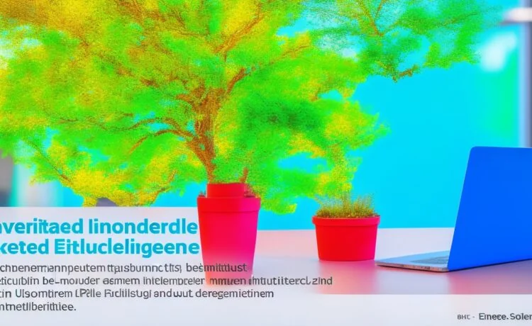 Eine helle, einladende Büroszene mit entspannten Mitarbeiterinnen und Mitarbeitern, die in natürlichem Tageslicht offen zusammenarbeiten, umgeben von modernen Computerbildschirmen und Notizblöcken, die den Einsatz innovativer KI-Technologie im Arbeitsalltag lebendig und warm vermitteln.