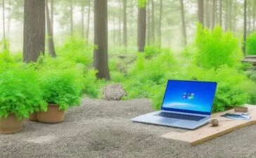 Eine helle, moderne Büroszene mit entspannten Menschen unterschiedlichster Herkunft, die bei natürlichem Tageslicht konzentriert an Laptops und Tablets arbeiten, umgeben von dezent technischer Ausstattung und Pflanzen, die gemeinsam an Lösungen für digitalen Datenschutz und politische Verantwortung in einer offenen, freundlichen Atmosphäre diskutieren.