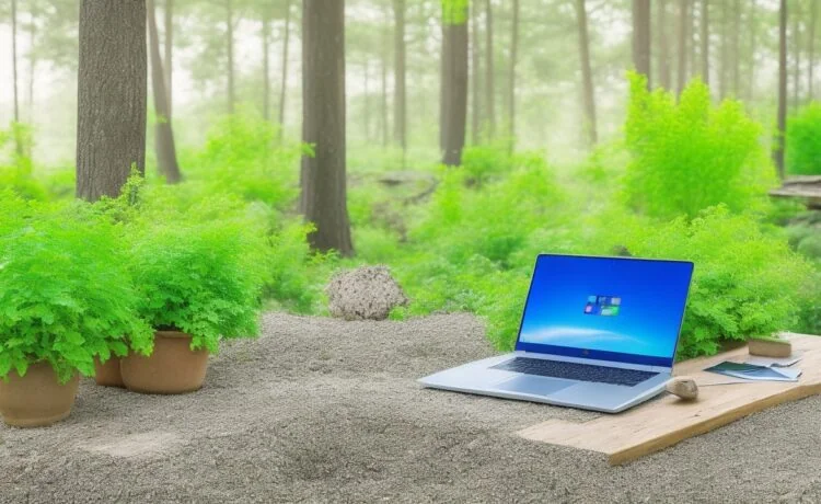 Eine helle, moderne Büroszene mit entspannten Menschen unterschiedlichster Herkunft, die bei natürlichem Tageslicht konzentriert an Laptops und Tablets arbeiten, umgeben von dezent technischer Ausstattung und Pflanzen, die gemeinsam an Lösungen für digitalen Datenschutz und politische Verantwortung in einer offenen, freundlichen Atmosphäre diskutieren.