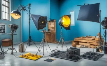 Ein helles, cineastisch inszeniertes Foto eines modernen Kreativstudios, in dem konzentrierte Designer an großen Bildschirmen mit lebendigen, detailreichen Grafiken arbeiten, umgeben von warmem Tageslicht und einer einladenden, kollaborativen Atmosphäre, die die bahnbrechende Verbindung von KI-Technologie und kreativer Bildbearbeitung symbolisiert.