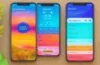 Ein strahlend heller, natürlich beleuchteter Arbeitsplatz mit einem modernen iPhone, dessen Bildschirm lebendig die neuen iOS 26 Smart Widgets zeigt, umgeben von warmen Holztönen, sanften Pflanzen und einem entspannten Lächeln einer Person, die voller Neugier und Zuversicht die innovative Verbindung von Technik und Alltag entdeckt.