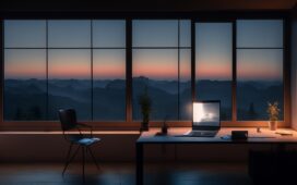In einem hell erleuchteten, modernen Workspace sitzen mehrere Menschen konzentriert vor Laptops und Tablets, während im Hintergrund warme Sonnenstrahlen durch große Fenster fallen und die angespannte, gleichzeitig hoffnungsvolle Atmosphäre der Zusammenarbeit an komplexen KI-Sicherheitsfragen einfangen.