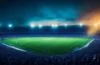Ein hell erleuchtetes Fußballstadion bei Tageslicht, in dem ein menschlicher Schiedsrichter konzentriert und empathisch das Spiel leitet, während Spieler und Zuschauer mit emotionaler Spannung und lebendiger Dynamik das spannende Duell verfolgen – ein fesselnder Moment, der die Balance zwischen hochmoderner Technologie und menschlicher Intuition im Sport widerspiegelt.