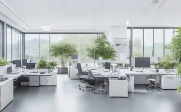 Ein sonnendurchflutetes, modernes Büro mit freundlichen Entwickler:innen, die konzentriert an vernetzten Bildschirmen mit Code und digitalen Diagrammen arbeiten, umgeben von warmen Holztönen und lebendigem Pflanzenlicht – die Atmosphäre strahlt Innovation, Zusammenarbeit und den Aufbruch in eine neue Ära der Webentwicklung aus.