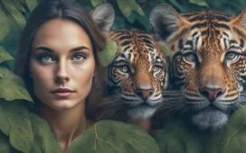 Eine helle, authentische Porträtaufnahme einer nachdenklichen Frau mittleren Alters in modernen Büroräumen mit warmem Tageslicht, das sanft ihr Gesicht umspielt und eine Atmosphäre von mutiger Reflexion und stiller Stärke vermittelt.