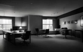 In einem hell erleuchteten, modernen Büro sitzen nachdenkliche Menschen unterschiedlicher Herkunft an großen Bildschirmen, umgeben von warmem Tageslicht und minimalistischer Einrichtung, während sie konzentriert juristische Dokumente und digitale Daten zu künstlicher Intelligenz prüfen – ein lebendiges Porträt des spannungsgeladenen Dialogs zwischen Technologie, Recht und Ethik.