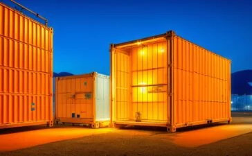 In einem hell erleuchteten, modernen Büroraum diskutiert eine Gruppe engagierter IT-Experten konzentriert und freundlich über Sicherheitsstrategien, um schlanke und sichere Container-Images erfolgreich einzusetzen, während warme Sonnenstrahlen durch große Fenster fallen und eine kooperative, zukunftsorientierte Atmosphäre schaffen.