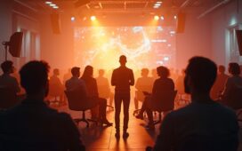 Ein strahlend helles, warm beleuchtetes Porträt eines vielfältigen Teams aus Entwickler:innen und Kreativschaffenden vor einem modernen Studio-Hintergrund, die voller Begeisterung an digitalem Storytelling mit Künstlicher Intelligenz arbeiten – ein Symbol für die innovative Verschmelzung von Disney-Magie und OpenAI-Technologie.