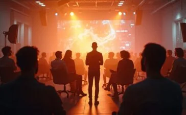 Ein strahlend helles, warm beleuchtetes Porträt eines vielfältigen Teams aus Entwickler:innen und Kreativschaffenden vor einem modernen Studio-Hintergrund, die voller Begeisterung an digitalem Storytelling mit Künstlicher Intelligenz arbeiten – ein Symbol für die innovative Verschmelzung von Disney-Magie und OpenAI-Technologie.