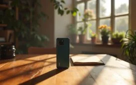 In einem modernen, sonnendurchfluteten Arbeitszimmer liegt das Xiaomi 17 Ultra Leica-Edition Smartphone elegant auf einem warmen Holztisch, umgeben von dezenten Kameraobjektiven und entspannten Fotograf*innen, deren lächelnde Gesichter die gelungene Symbiose aus innovativer Technik und authentischer Handwerkskunst widerspiegeln.